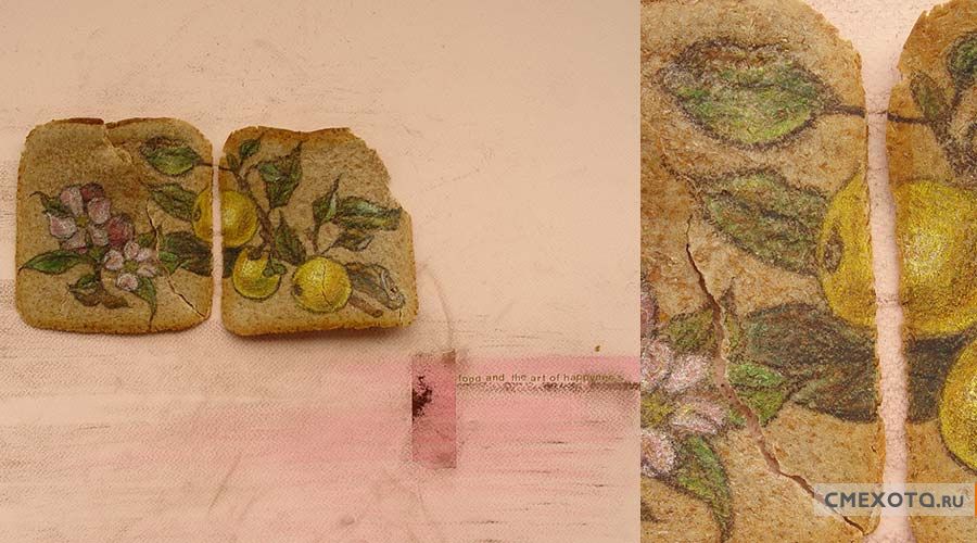 Хлебный тост в роли полотна для художника (17 HQ фото)