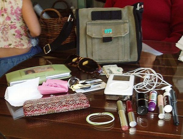 Каково содержимое женской сумочки ? (28 фото)