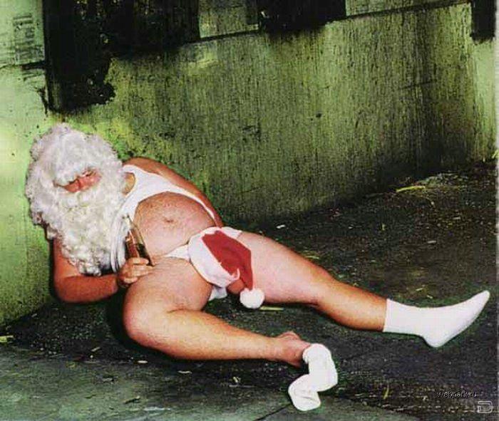Забавные Санта Клаусы (28 фото)
