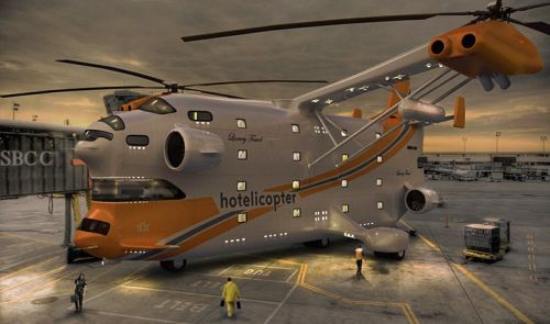 Гигантский отель-вертолет от компании Hotelicopter (6 фото)