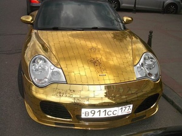 Porsche - Золотой Порше реальность (9 фото)