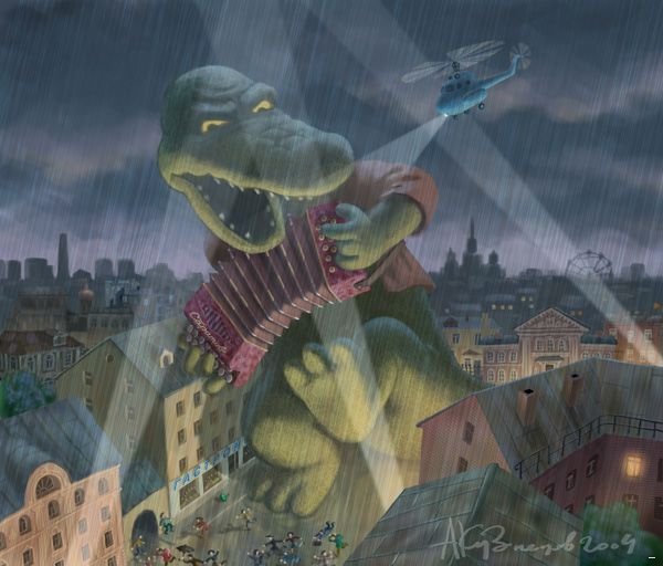 Рисунки на тему "Крокодил Гена и Чебурашка" (32 фото)