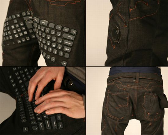 Клавиатура прилипла к штанам ? (4 фото)