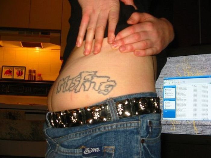 Татуировки на заднице (40 фото)