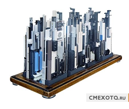 Целый город из компьютерных плат и деталей (11 фото) Целый город из компьютерных плат и деталей (11 фото)