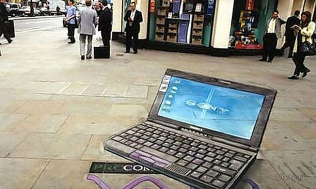 Прикольные 3D рисунки на тротуарах (47 фото) Прикольные 3D рисунки на тротуарах (47 фото)