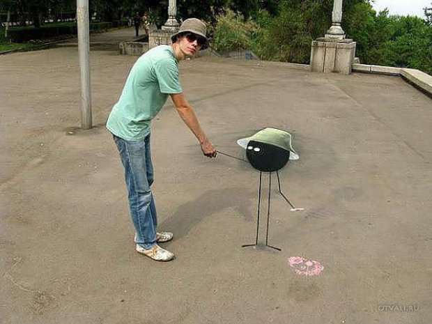 Прикольные 3D рисунки на тротуарах (47 фото) Прикольные 3D рисунки на тротуарах (47 фото)